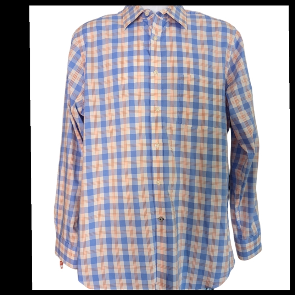 Men's Crown & Ivy Plaid Button Down Shirt size Large